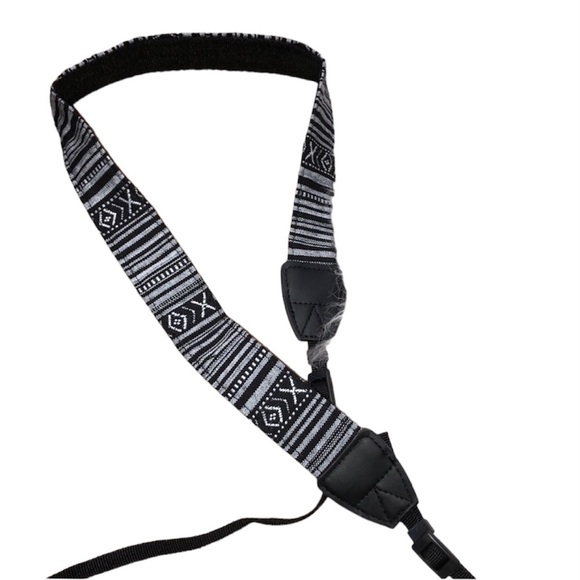 Black boho DSLR camera photographer strap - Picture 1 of 3
